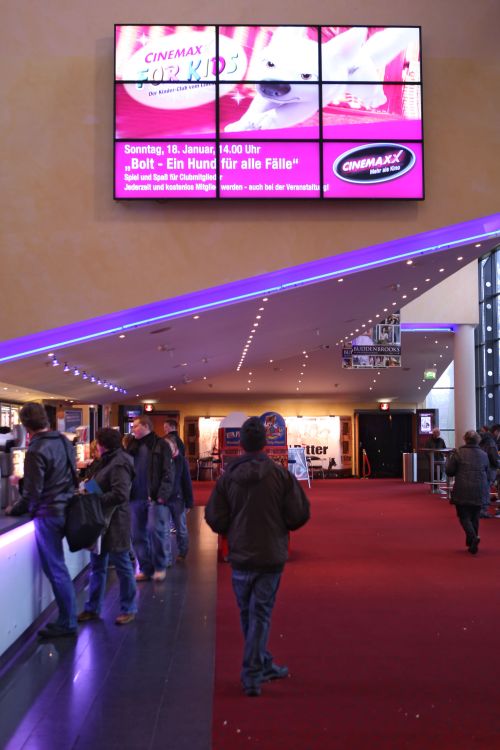 Digital Signage bei CinemaxX