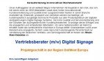 Job_Vertriebsberater Vertriebsberater für Digital Signage gesucht
