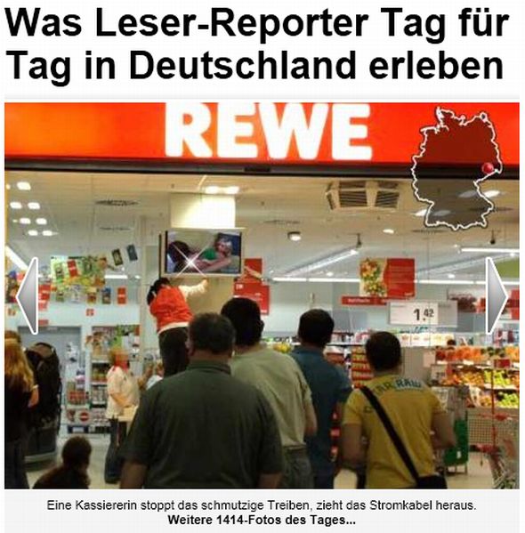 Sex-Alarm in Dresdner Supermarkt