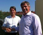 DV Signage Europe_Goebel Florian Goebel (r.) und Bob Michaels, Geschäftsführer von DV-Signage Inc.