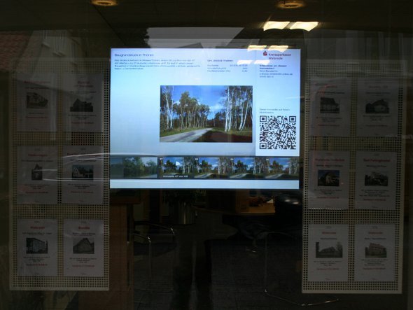 Wie schaut das Grundstück genau aus? Das 42-Zoll-Hologramm in der Kreissparkasse Walsrode
