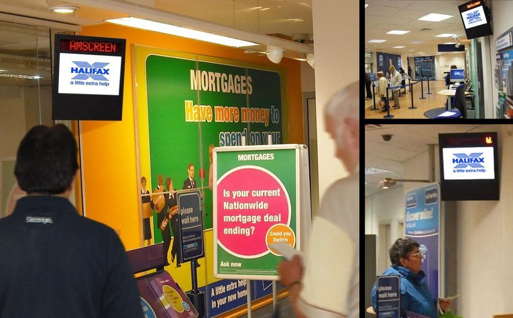 Amscreen installiert Instore TV bei Halifax Bank