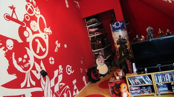 LG Cribs Battle 2012: Maiks Gamer-Butze besticht durch kreativen Anstrich (Foto: LG)