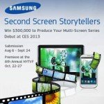 Das Plakat zum Wettbewerb "Second Screen Storytellers" (Foto: Samsung Electronics America)