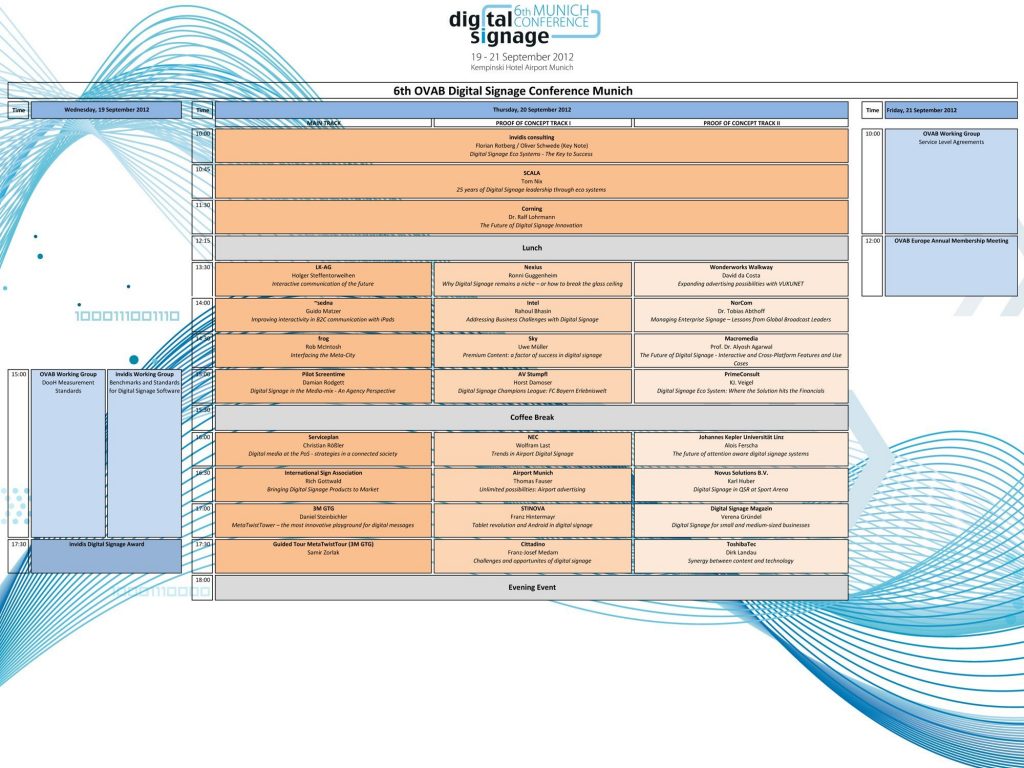 Digital Signage Conference Munich: Europas führende Digital-Signage-Strategiekonferenz