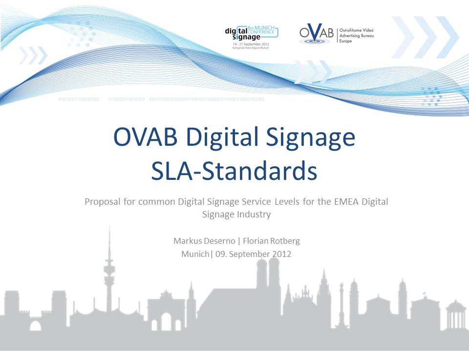 OVAB Eurpe SLA Standards Workshop