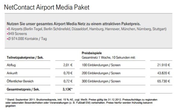 Für 2012 galten diese Konditionen (Screenshot: invidis.de)