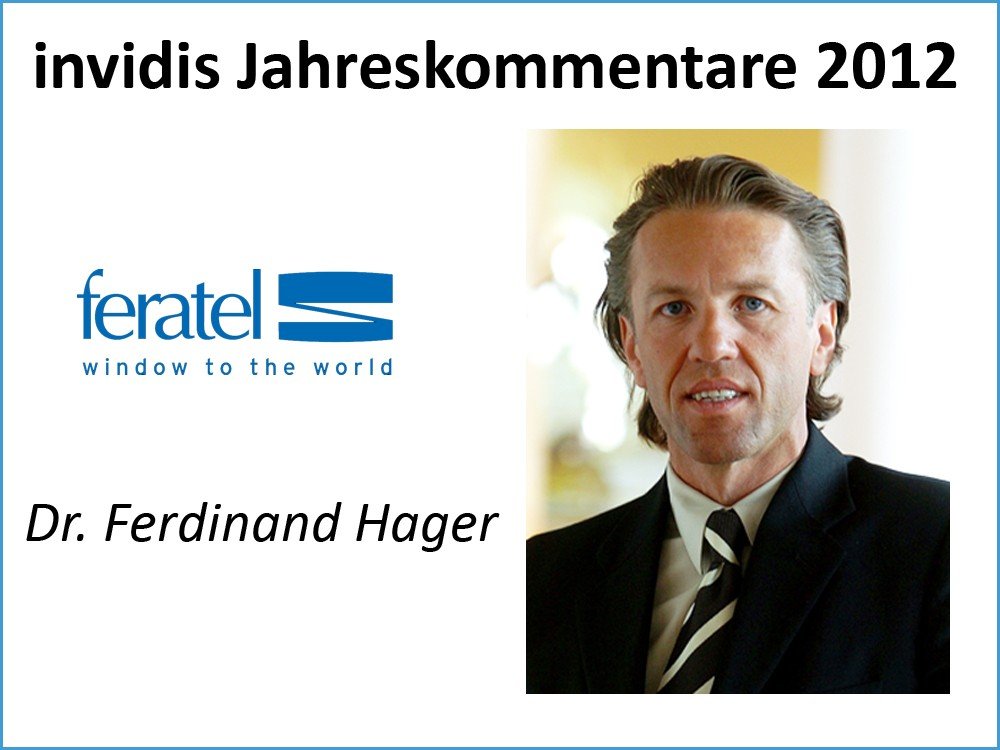 Dr. Ferdinand Hager, Vorstand, feratel media technologies AG