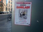 Film Banklady: Plakat in München in der Nähe des Justizpalastes (Foto: TK/ invidis.de)
