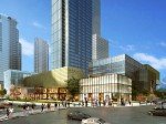 Rechts vorne im Bild der nun von Burberry als Flagship-Store genutzte Bereich der Mall des Jing An Kerry Centre (Grafik/ Rendering: Kerry Properties)
