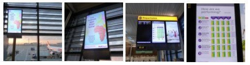 Glimpse at the digital signage of the new London Heathrow T2