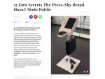 Im Inditex Labor - Self Service Modul für Zara (Screenshot: invidis)