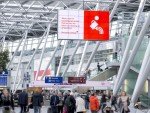 Neues DUS AD BOARD Terminal - nahe an hoch frequentierten Laufwegen (Foto: Flughafen Düsseldorf / Andreas Wiese)