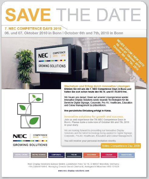 NEC Competence Days 2010