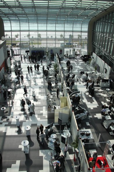 2500m² Ausstellungsbereich der NEC Competence Days