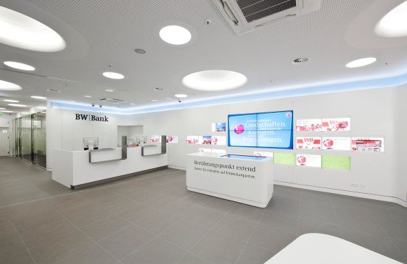 Die neue BW-Bank-Filiale: Menüführung wie beim Smartphone, Filialausstattung wie im Fashion-Store