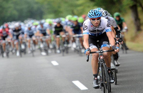 Noch ohne Sharp-Trikot: Team-Member Ryder Hesjedal bei der Tour de France 2011 (Foto: Slipstream Sports)