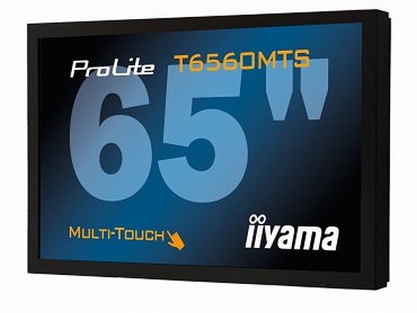 Mit Modellen wie dem Full HD 65-Zöller T6560MTS mit Touchscreen-Funktion sollen ein Viertel der deutschen Umsätze generiert werden (Foto: iiyama)