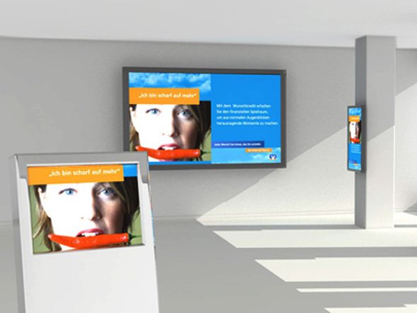 engram zeigt Ereignisgesteuerte Werbung am PoS auf der EuroCIS (Bild: engram)
