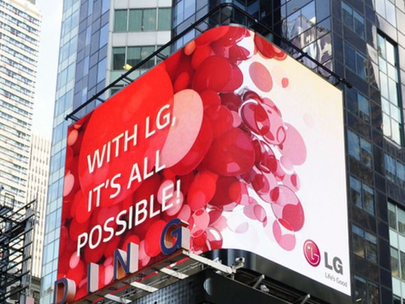 Billboard mit neue LG-Claim (Foto: LG)