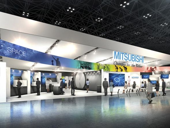 So wird Mitsubishis Messepräsenz auf der CEATEC 2013 aussehen (Foto: Mitsubishi Electric)