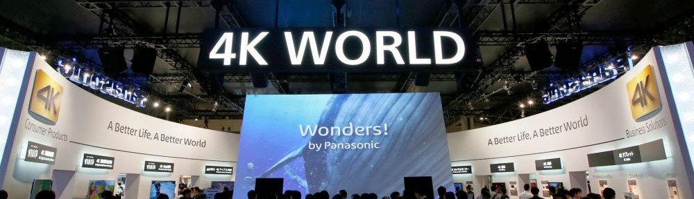 Von Plasma sind keine Wunder mehr zu erwarten - erher schon von 4K LED TVs: Panasonic-Stand auf der japanischen World Createc 2013 (Foto: Panasonic)