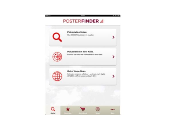 Die neue App PosterFinder hat die biherige PosterPlus abgelöst (Foto: APG|SGA)
