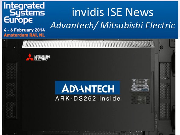 Advantechs ARK-Modell im OPS-Slot des Displays Mitsubishi Electric (Foto: Advantech; Montage invidis.de)