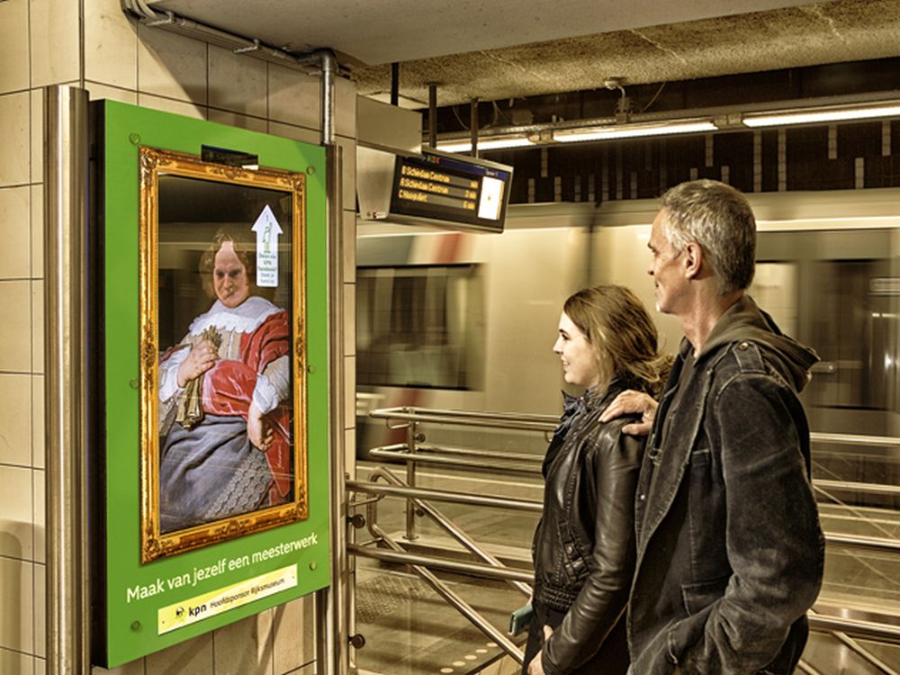 DooH-Kampagne für das Rijksmuseum (Foto: Aopen)