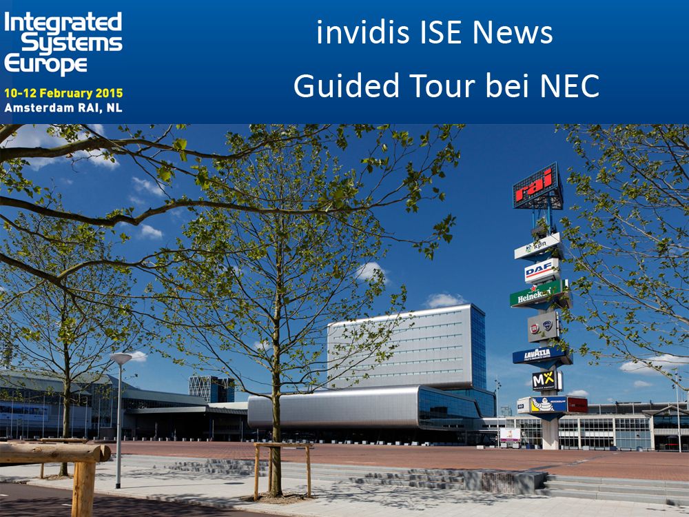 ISE 2015: Guided Tour bei NEC (Foto: RAI; Grafik: invidis)