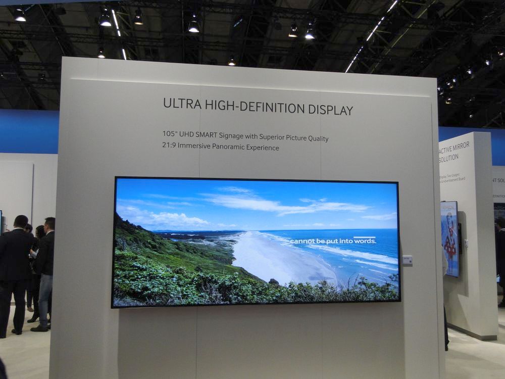 Bildergalerie vom Samsung Stand