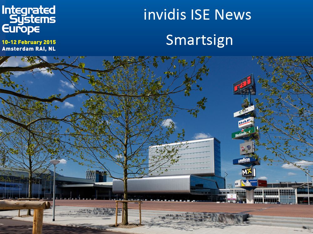 ISE 2015: Smartsign zeigt Präsenz (Foto: RAI; Grafik: invidis)