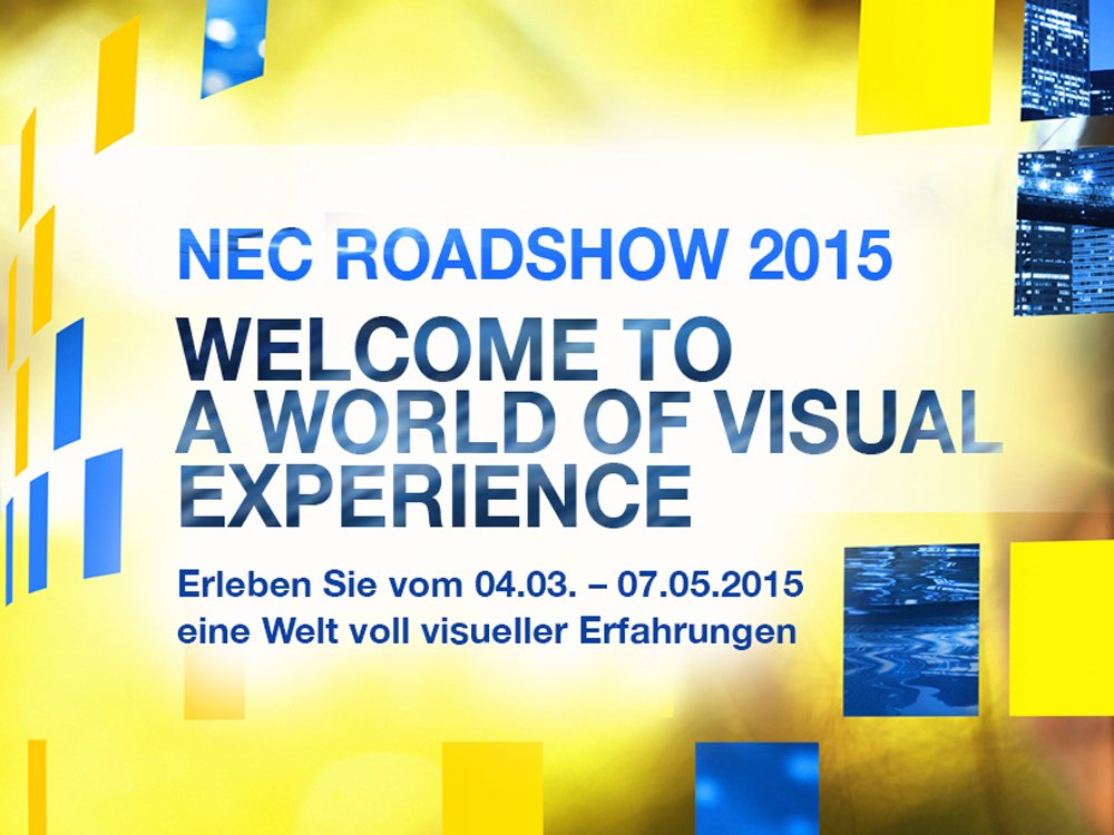 Die NEC Roadshow 2015 startet in einer Woche (Bild: NEC)