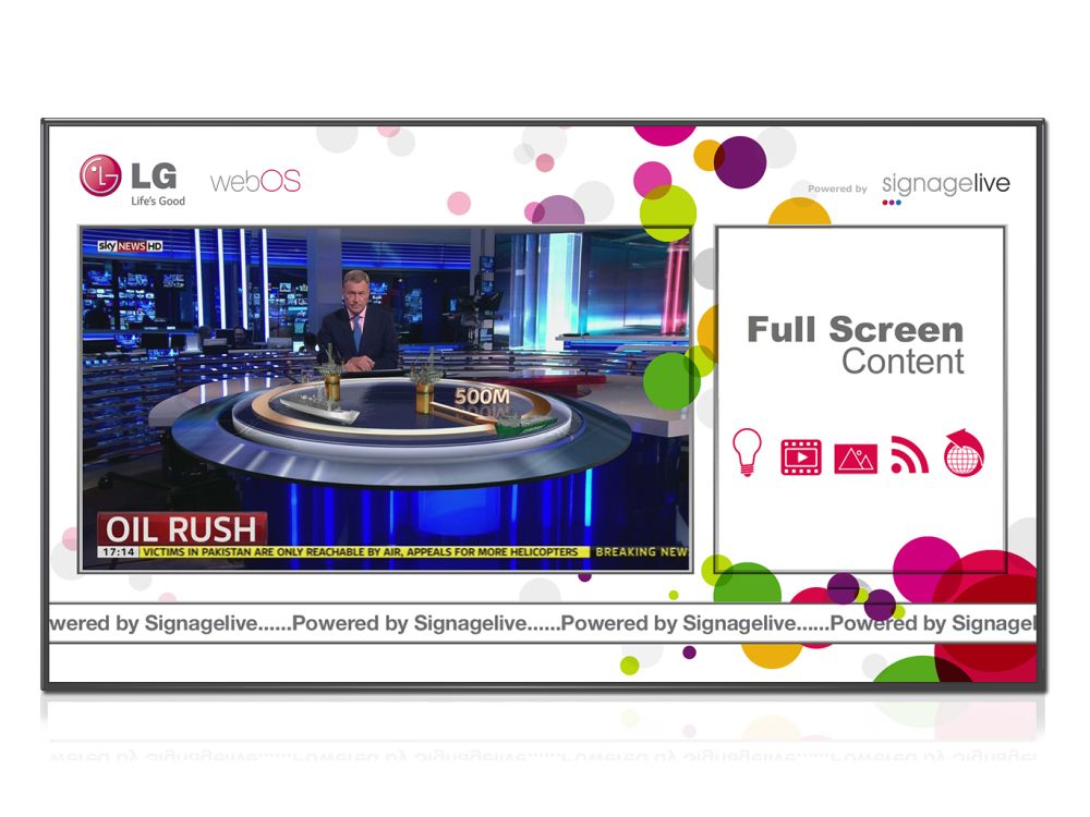 Signagelive läuft jetzt auch auf dem LG webOS (Foto: Signagelive)