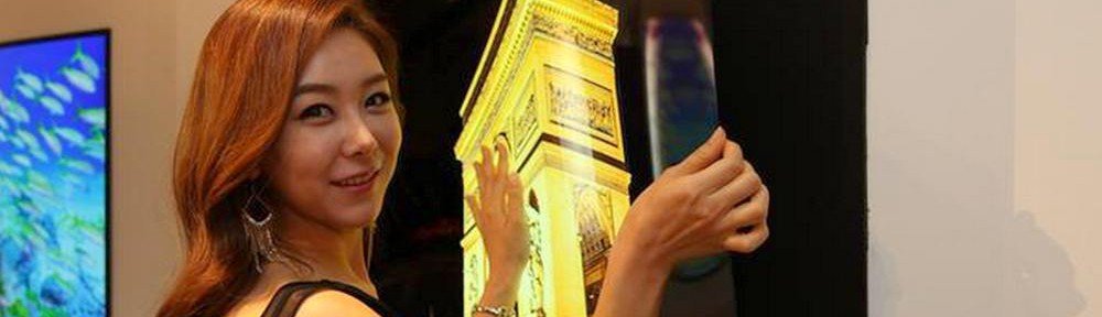 Konzept eines dünnen und leichten OLED TVs (Foto: LD Display)