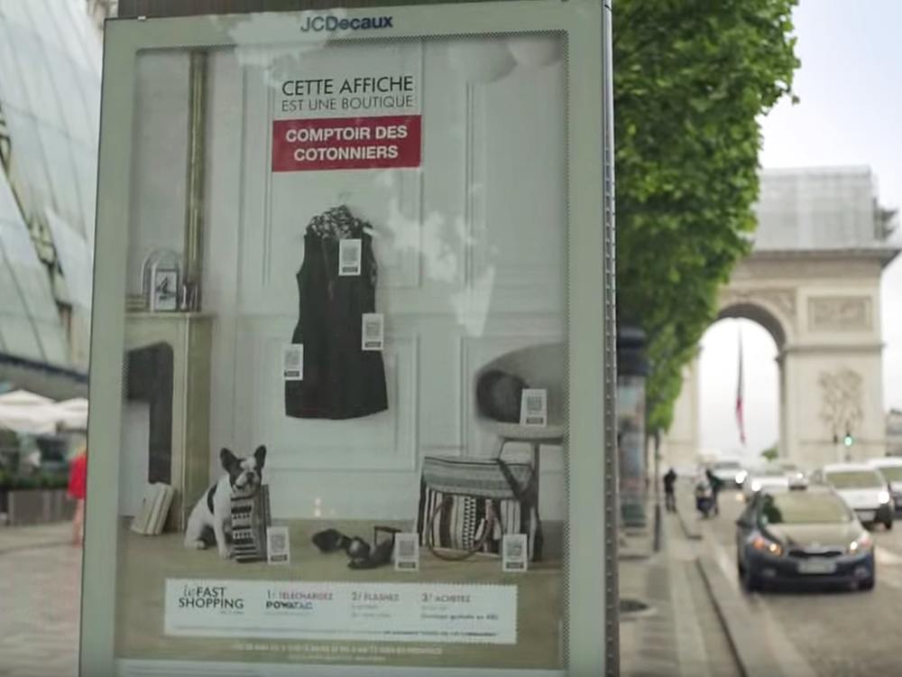 CLP mit PowaTag Kampagne für Comptoir des Cotonniers in Paris (Screenshot: invidis)
