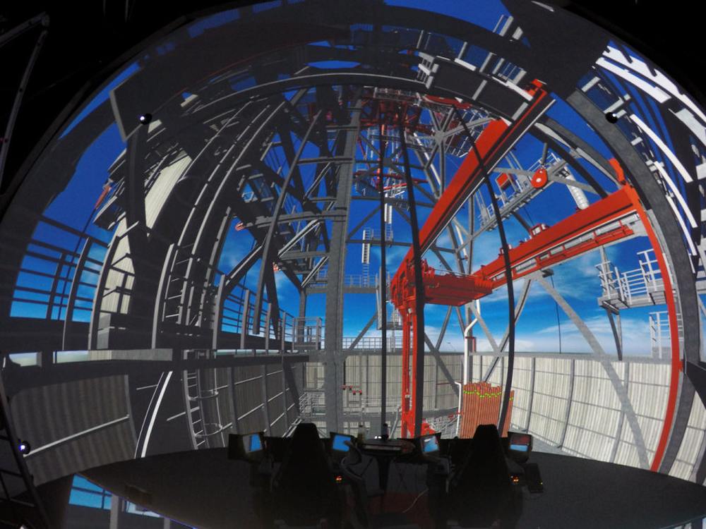 Dome Simulator bei MHWirth in Südkorea (Foto: Cyviz)