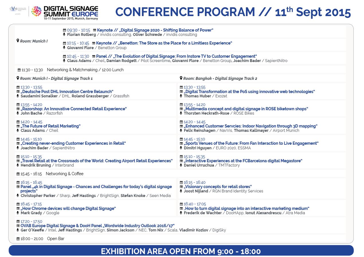 OVAB DSS Europe 2015 updated conference programme (Image: invidis)