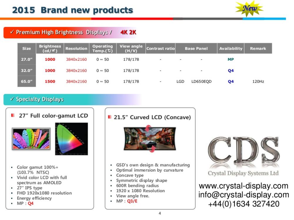 Crystal Display Systems dreht den Spieß um - Concave Curved Screen ist angekündigt (Screenshot: invidis)