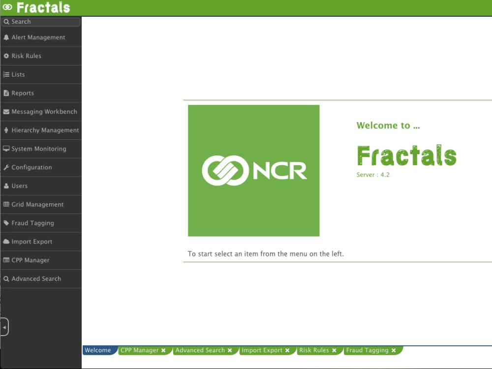 Blick auf die neue Benutzeroberfläche von Fractals (Screenshot: NCR)