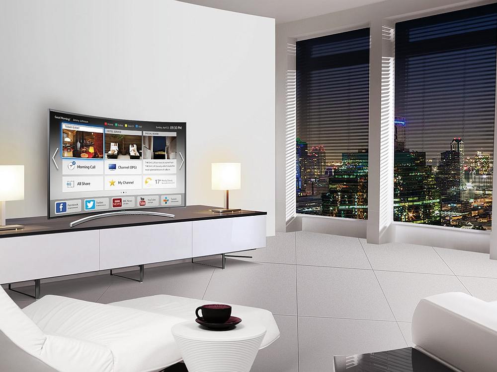 Hotelzimmer mit Screen von Samsung - künftig setzt die Accor Gruppe auf Lösungen des Herstellers (Foto: Samsung)
