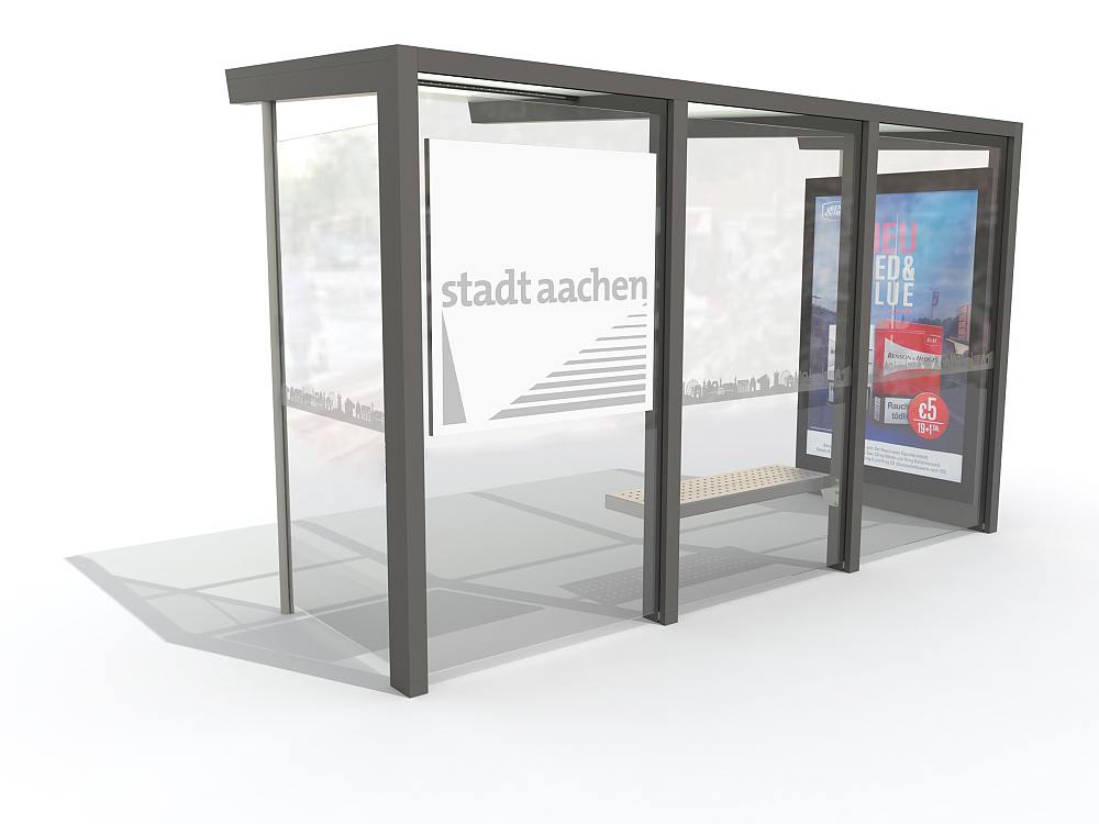 Entwurf für neue Street Furniture in Aachen (Rendering: Epsilon)