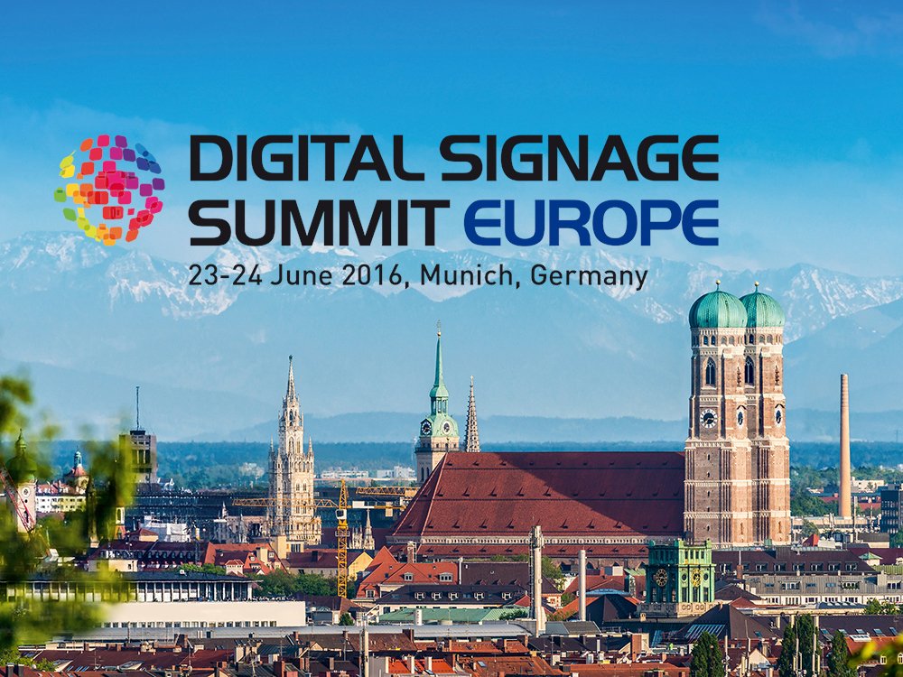 Digital Signage Summit Europe findet als Zwei Tage Konferenz am 23. und 24. Juni 2016 statt (Bild: invidis)