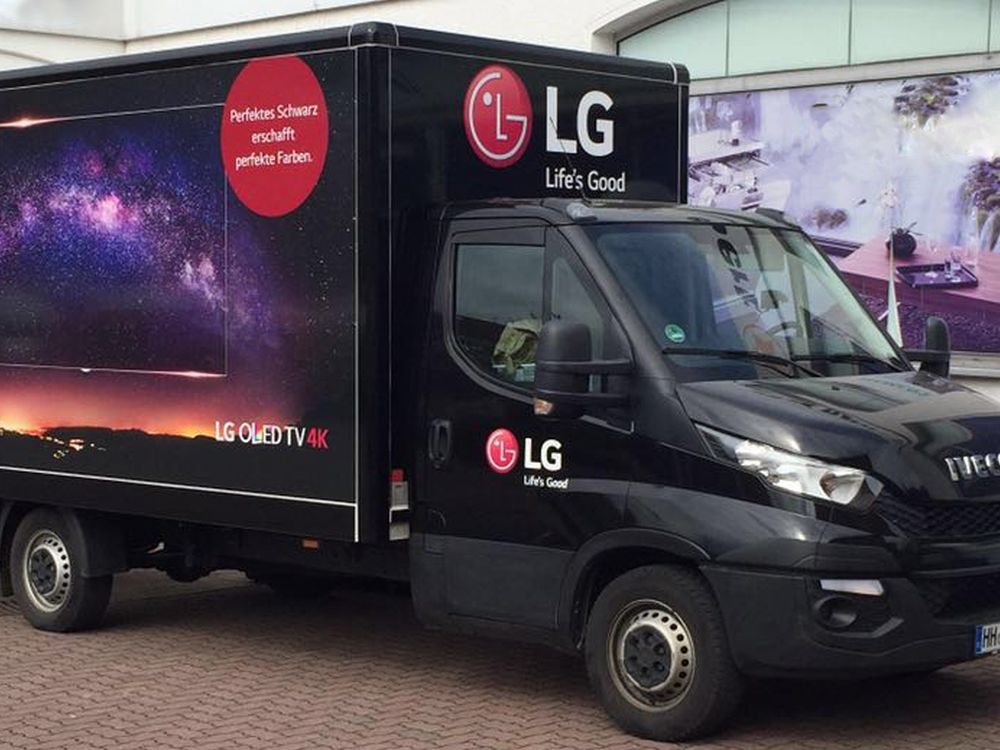 Mit der Truck Tour 2016 kommt LG zu seinen Fachhandelspartnern vor Ort (Foto: LG)