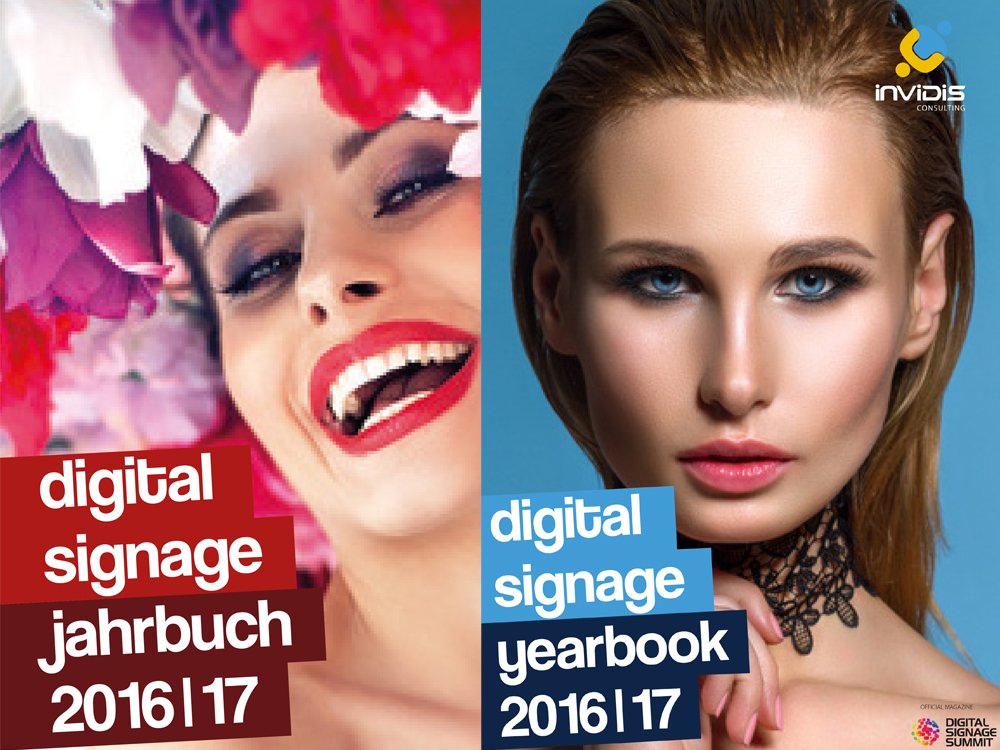 Schon in einem Monat endet der Anzeigenschluss für die invidis Digital Signage Jahrbücher 2016/17 (Bild: invidis)