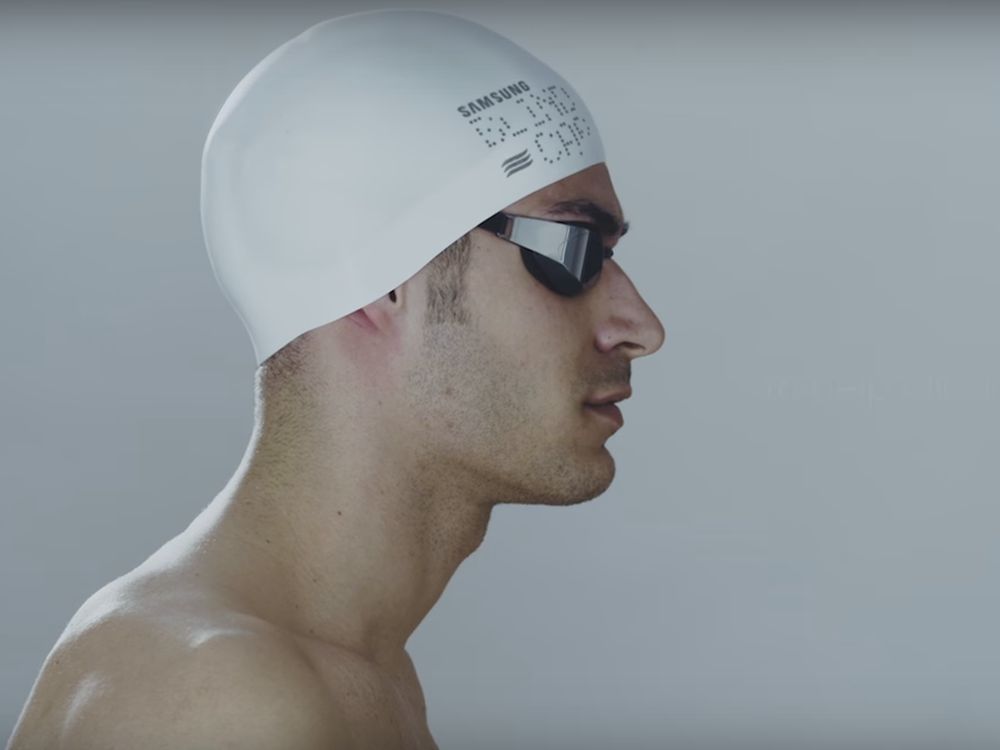 EffektiveTrainingshilfe für blinde Schwimmer - die Blind Cap (Screenshot: invidis)