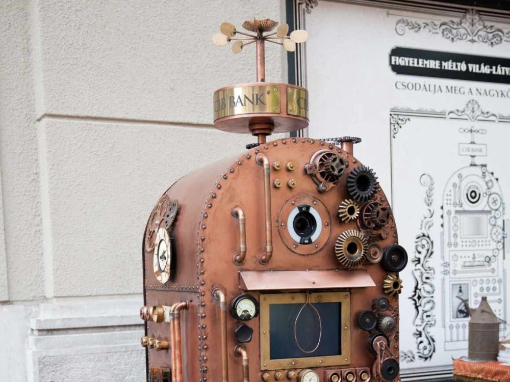So hätte ein Geldautomat vor 120 Jahren aussehen können (Foto: Saatchi & Saatchi)