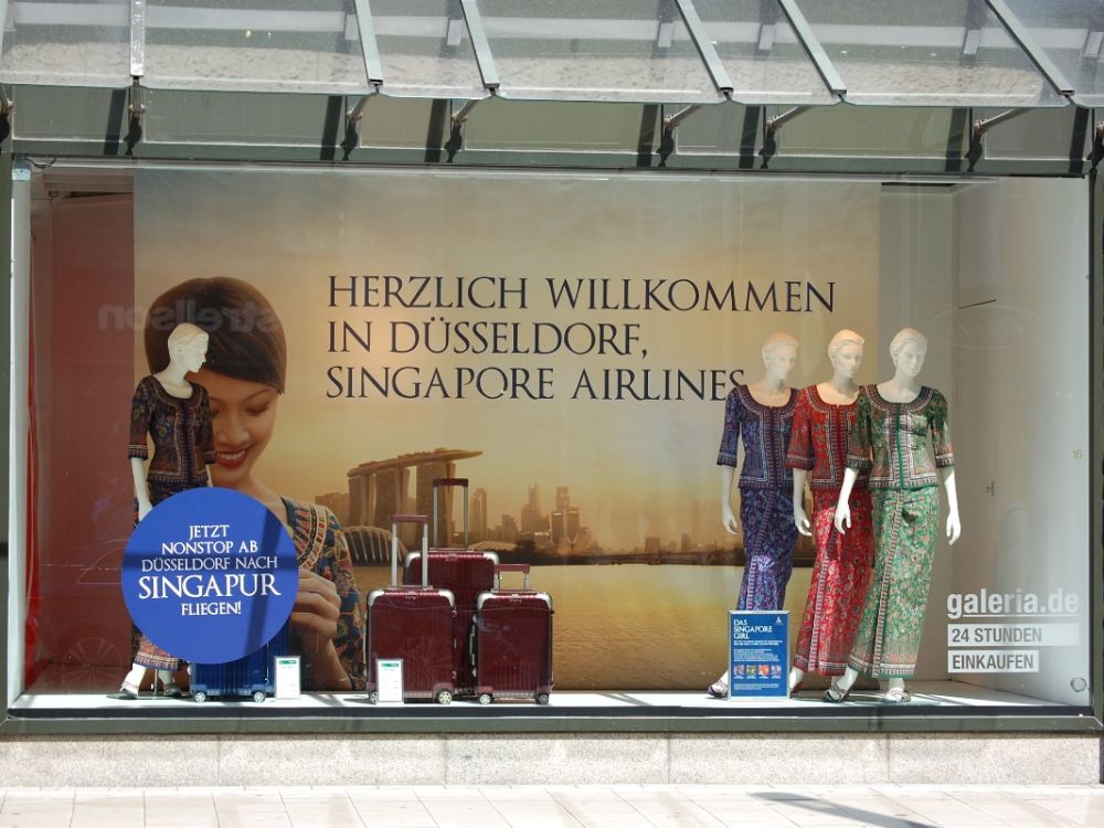 Aktuelle Kampagne für Singapore Airlines (Foto: 744 Werbeagentur GmbH)