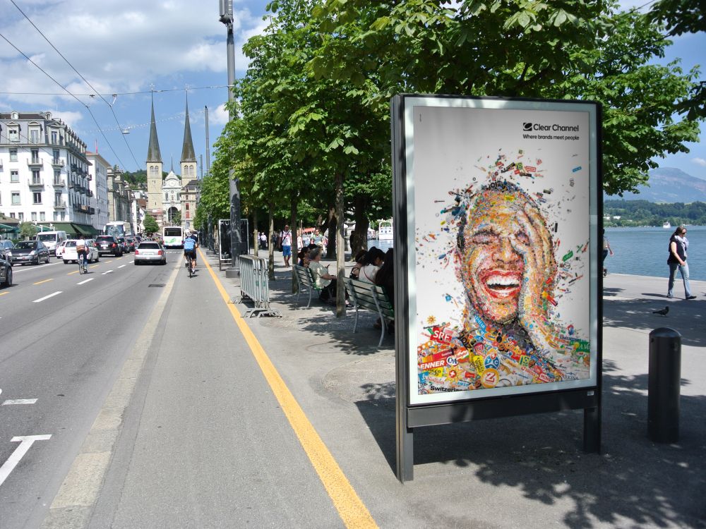 In Luzern hat der Außenwerber neue attraktive Standorte hinzugewonnen (Foto: Clear Channel Schweiz)