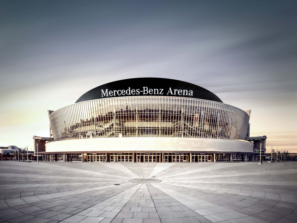 Blick auf die Mercedes-Benz Arena in Berlin (Foto: Anschutz Entertainment Group)